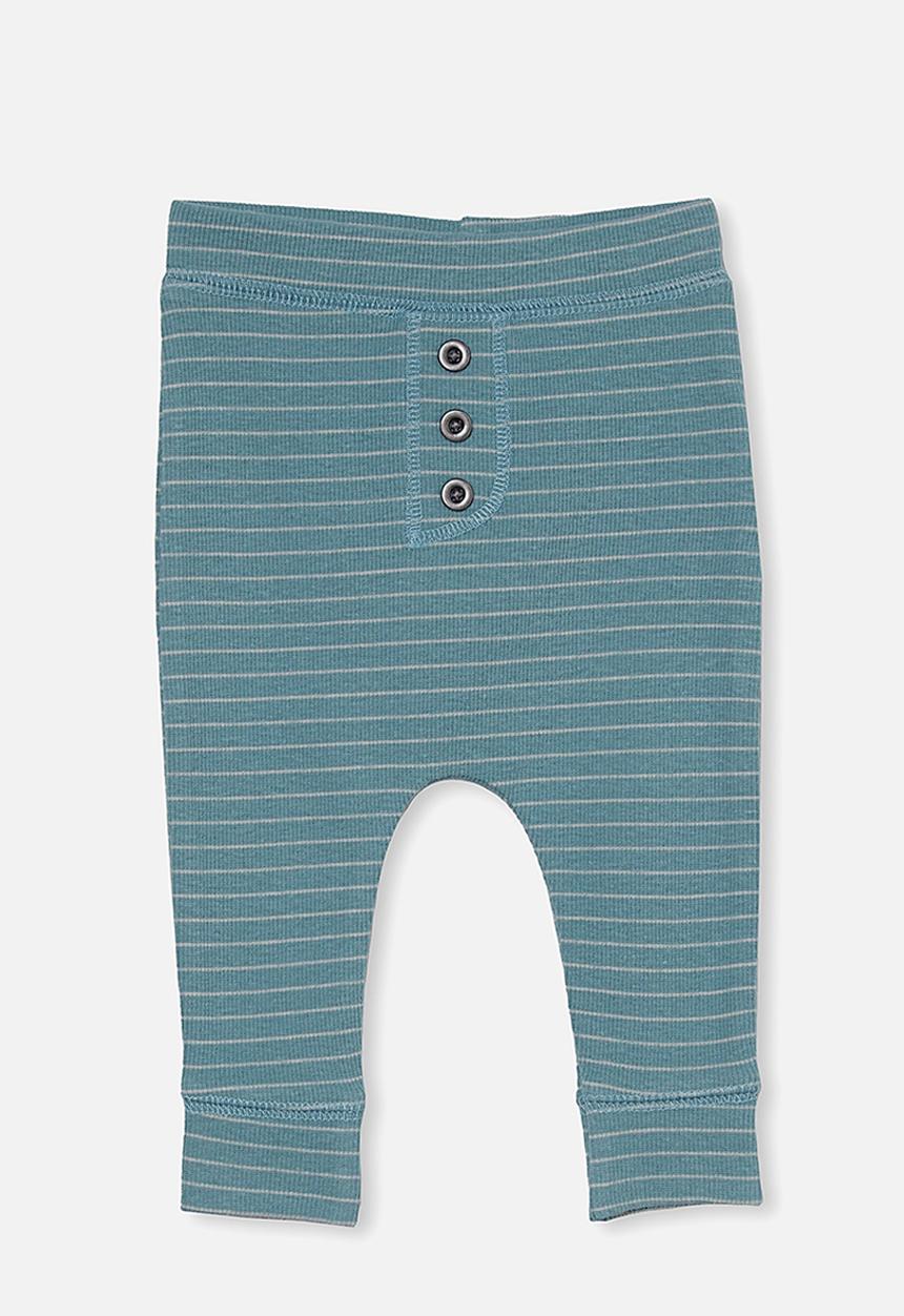 Cotton On - Patrick pant - rusty aqua/rainy day