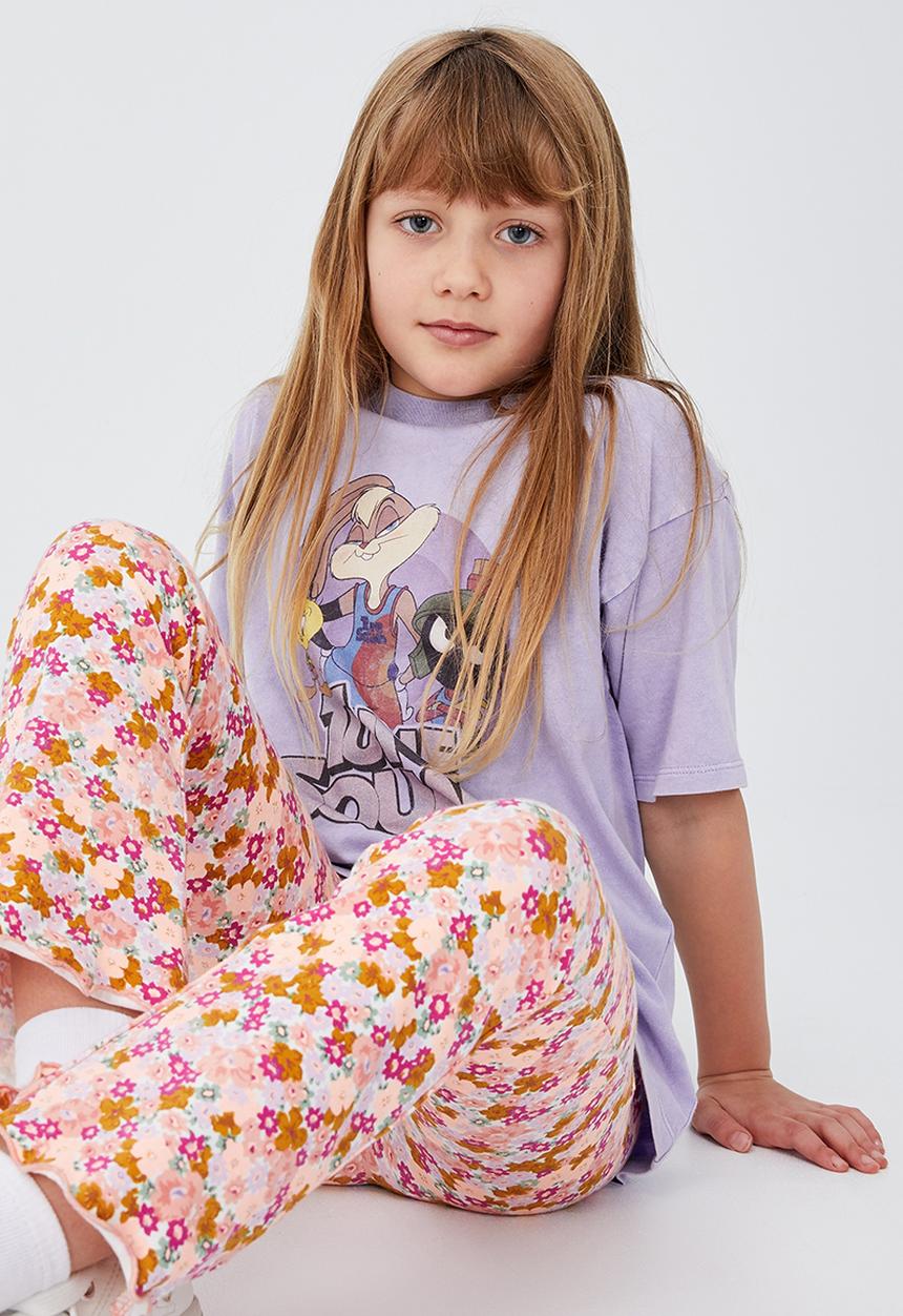 Cotton On - Francine flare pant - vanilla/newport floral
