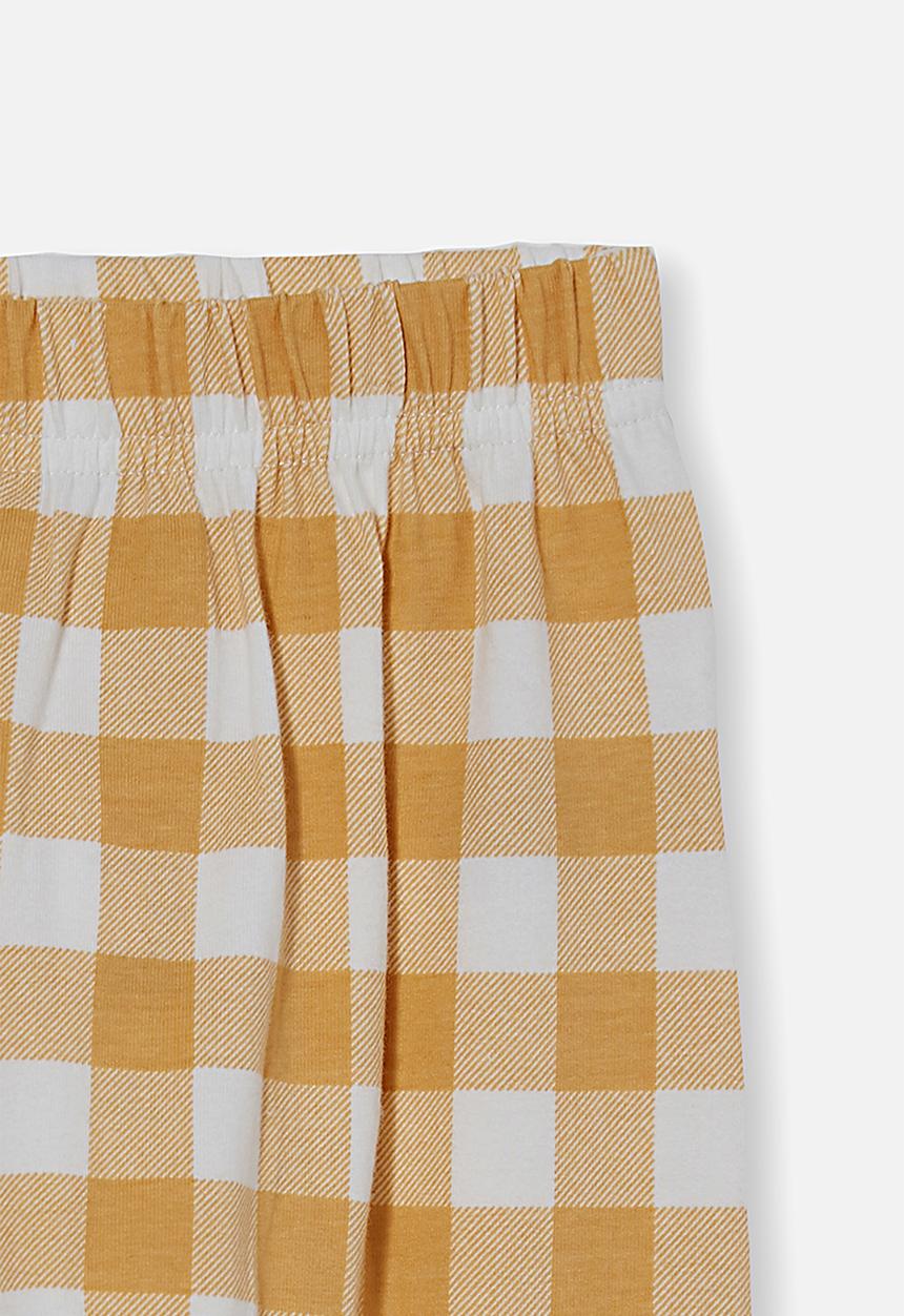 Cotton On - The legging - vintage honey/vanilla maxi gingham