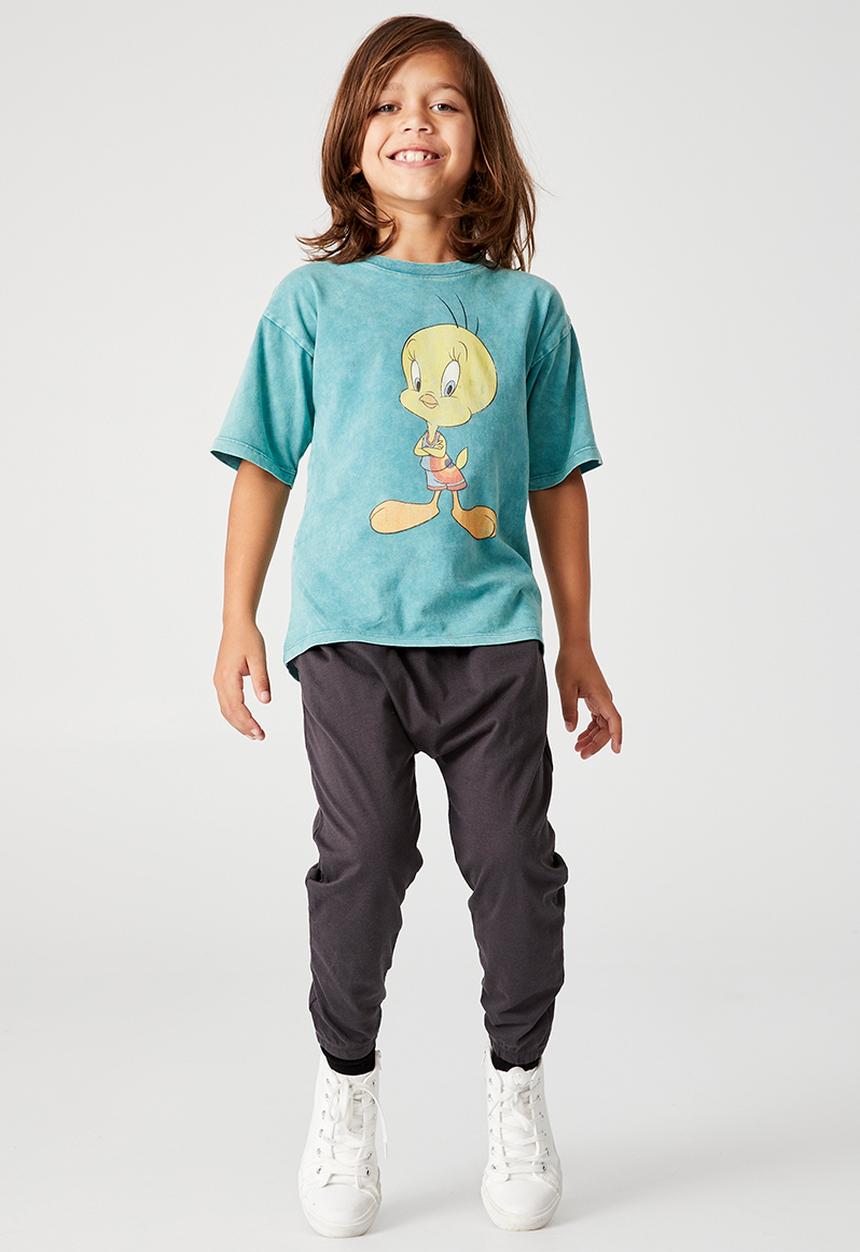 Cotton On - License drop shoulder short sleeve tee - green