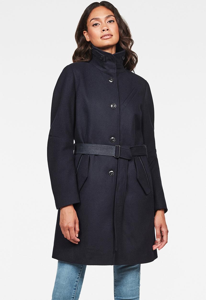 G-STAR - Empral wool trench - mazarine blue