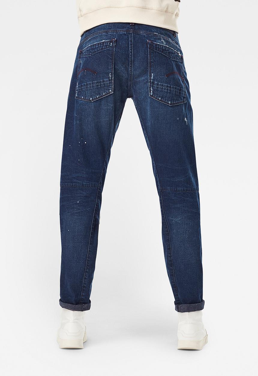 G-STAR - Scutar 3d slim tapered jeans - worn in taint destroyed