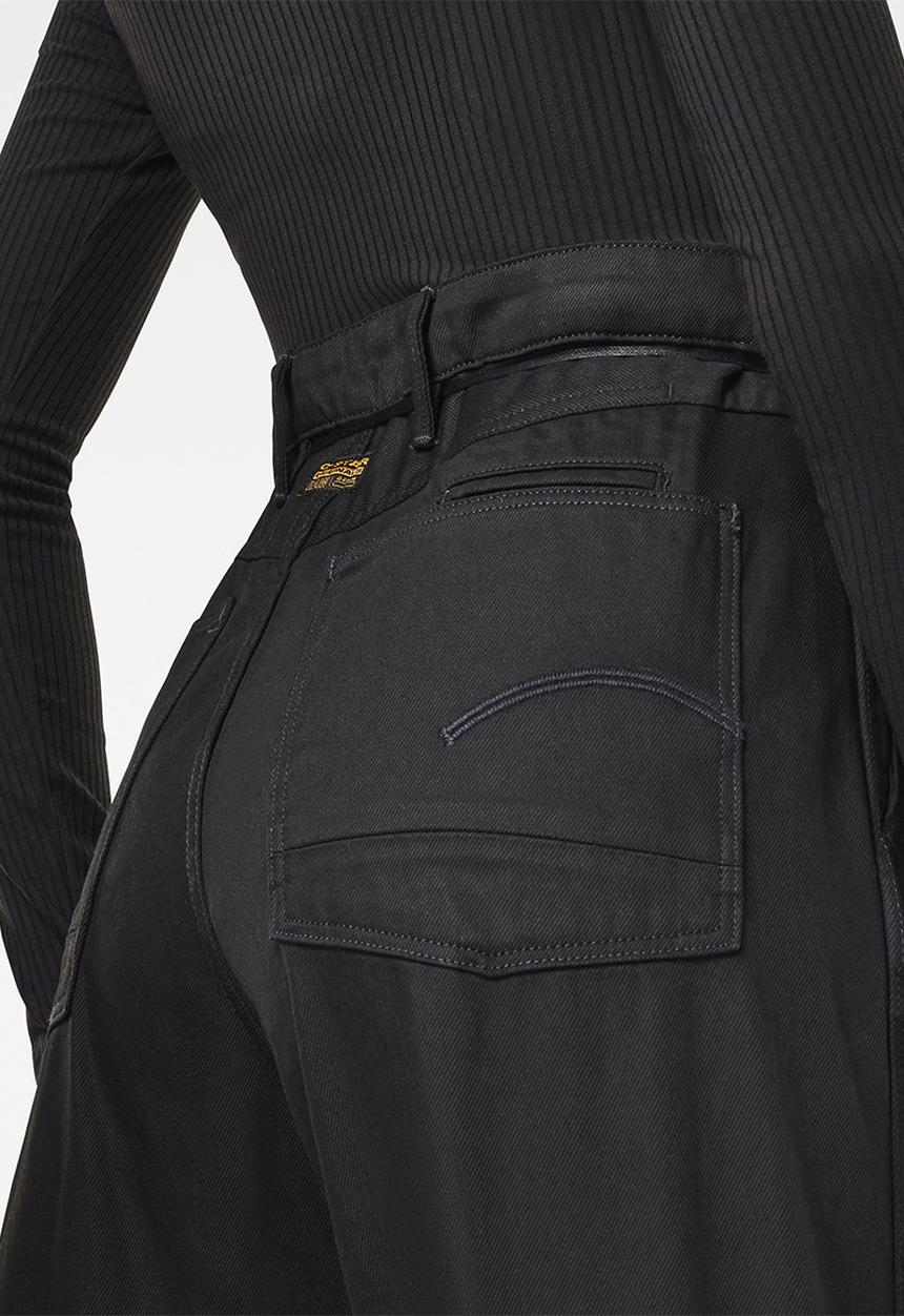 G-STAR - Lintell navy high dad jeans  - pitch black