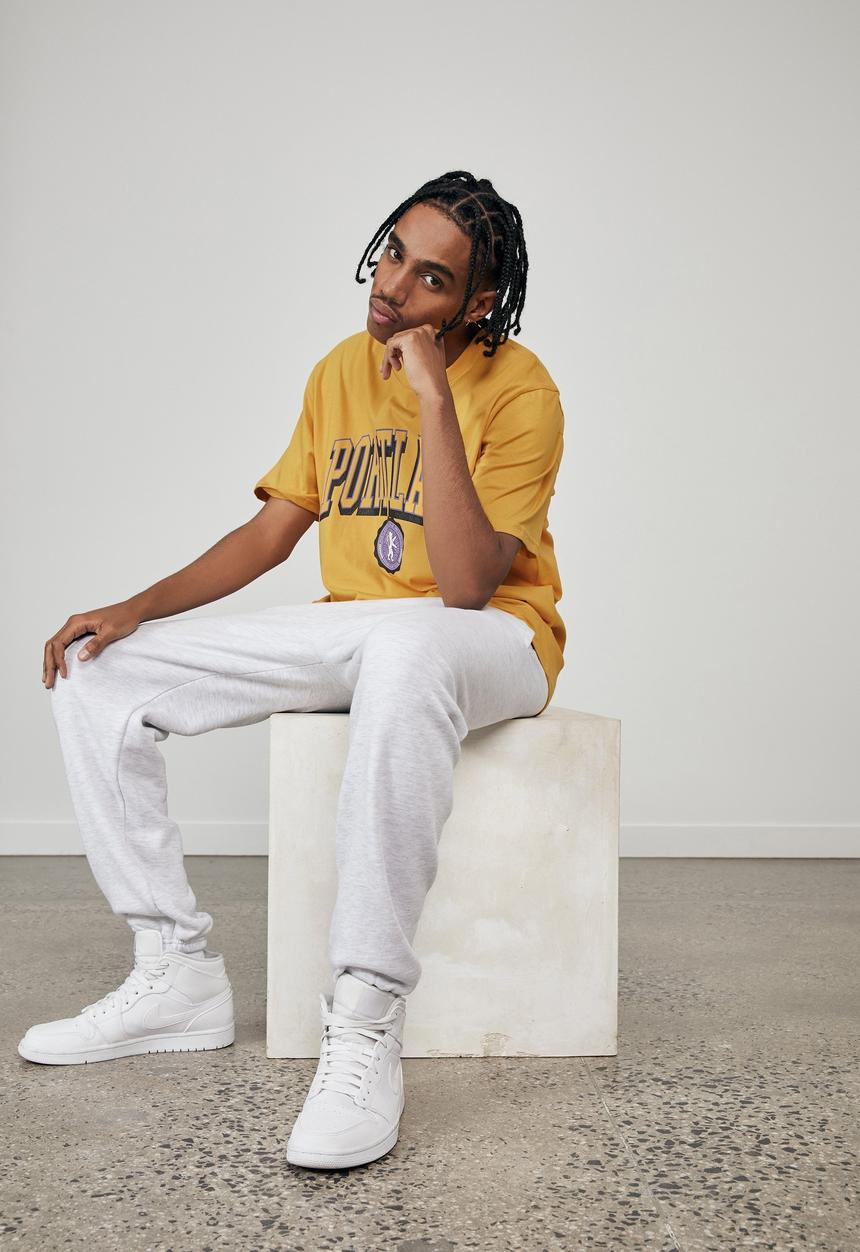 Factorie - Regular graphic T-shirt - yellow
