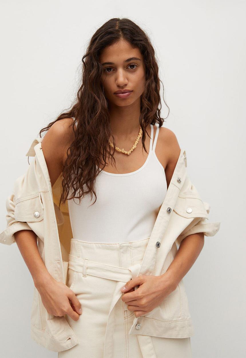 MANGO - Body tirante - white