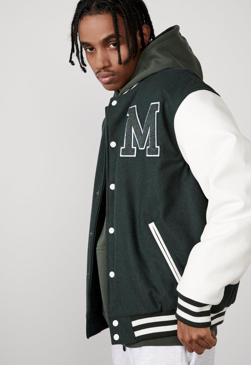 Factorie - Varsity jacket - michigan evergreen