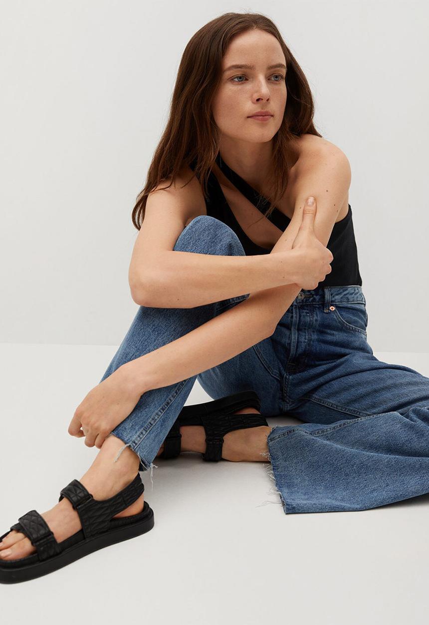 MANGO - Top simon - black