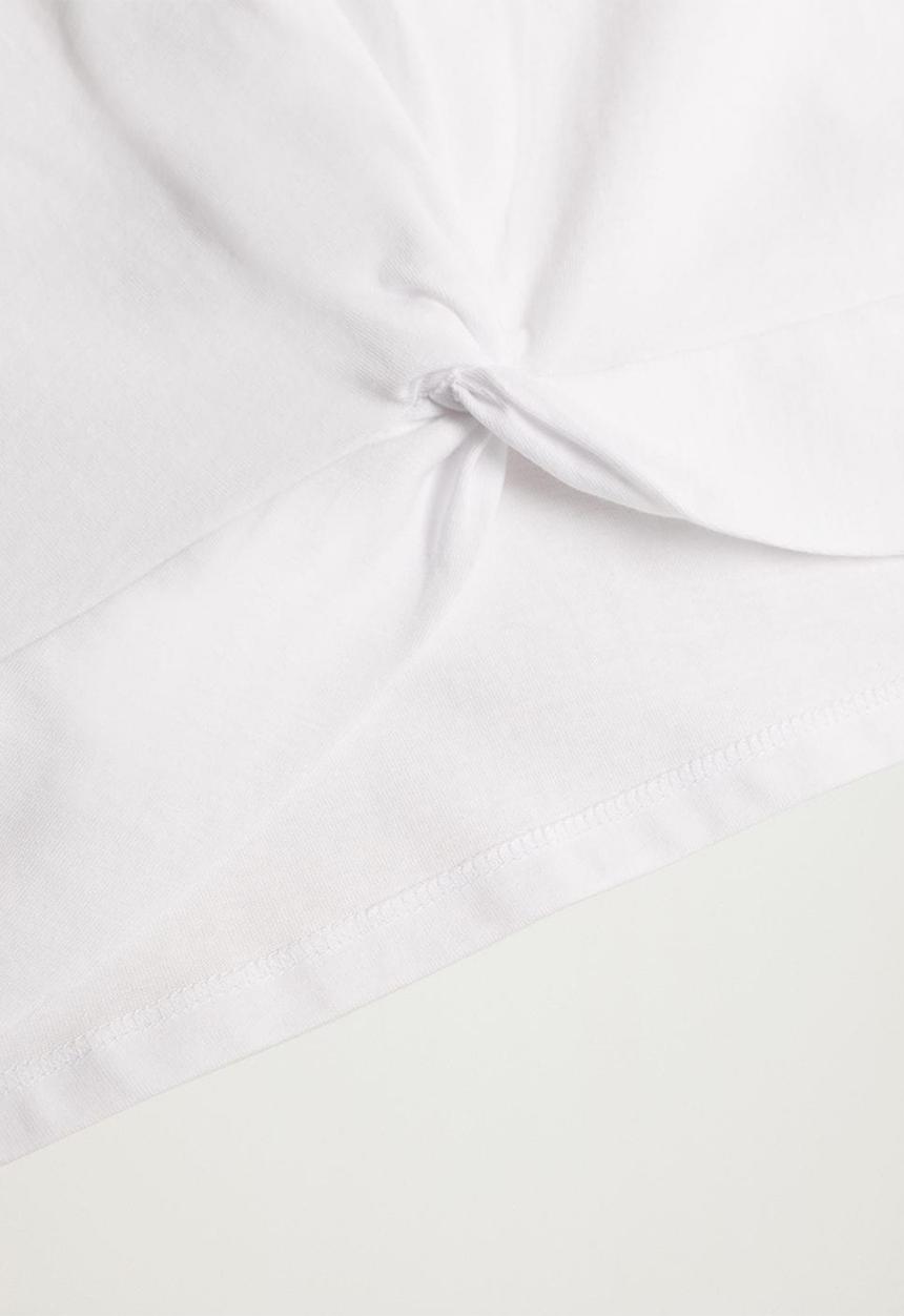 MANGO - T - shirt not - white
