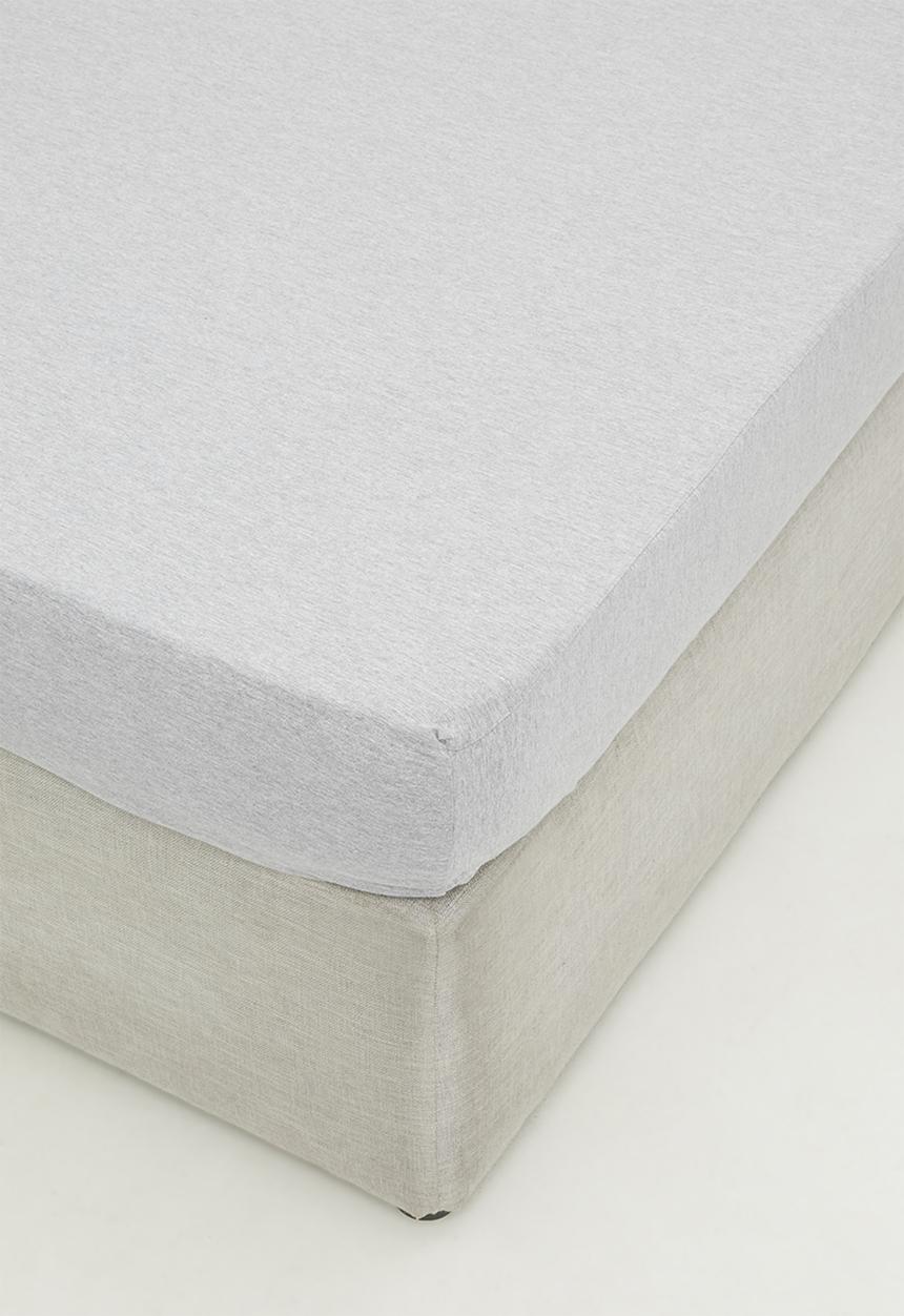 T-shirt Bed Co. - T-shirt cotton fitted sheet set - soft grey