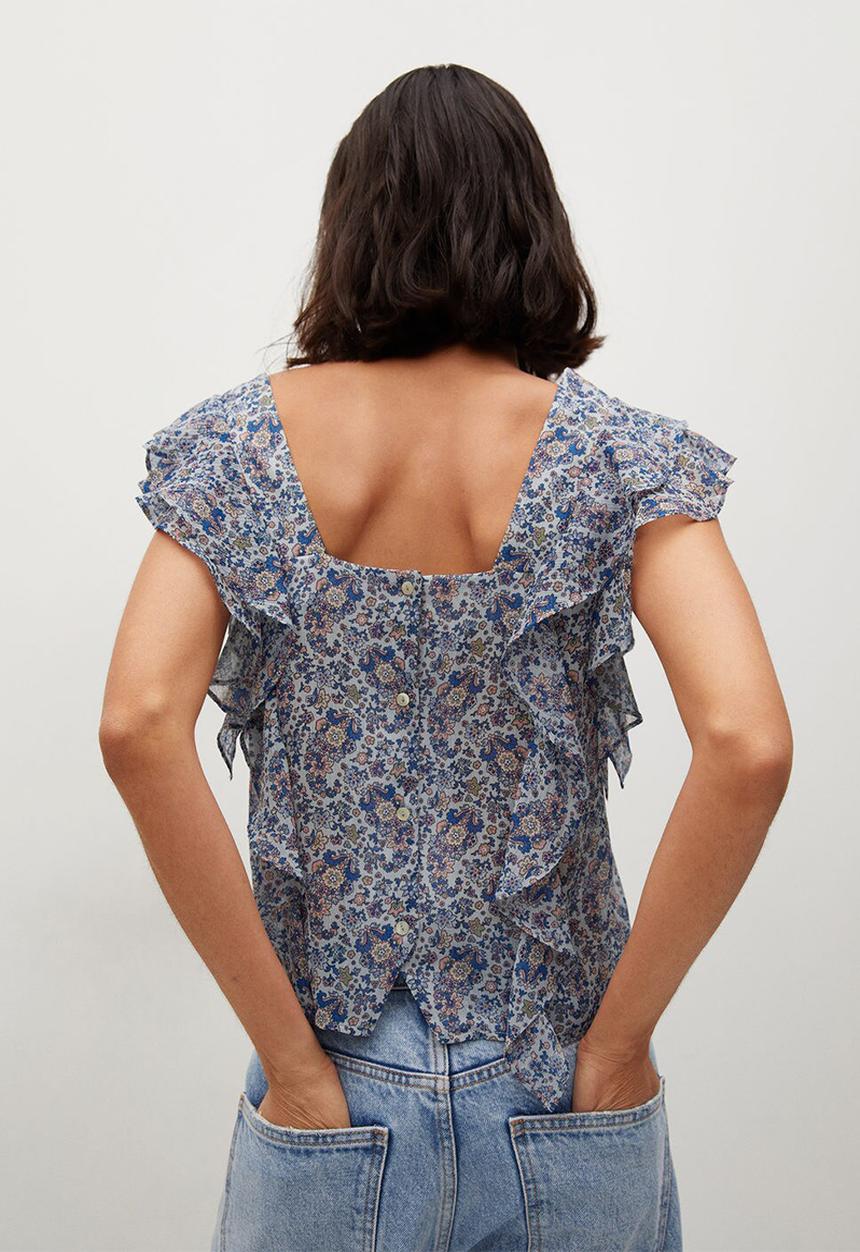 MANGO - Blouse axel - blue