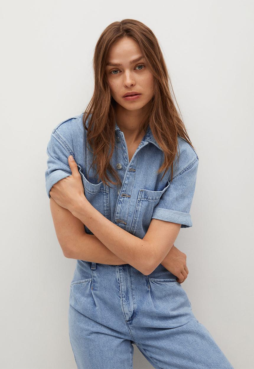 MANGO - One-piecesuit paris - blue