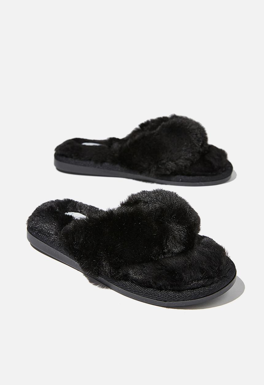 Cotton On - Body thong slipper - black