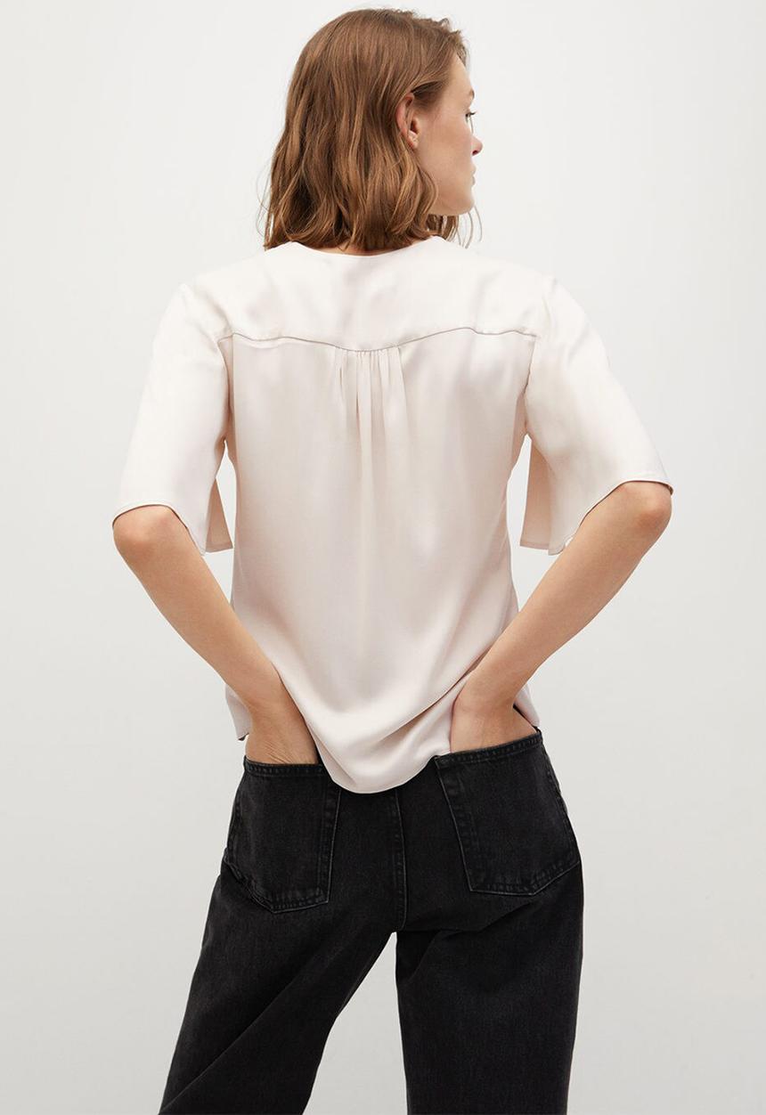 MANGO - Blouse cecil - beige