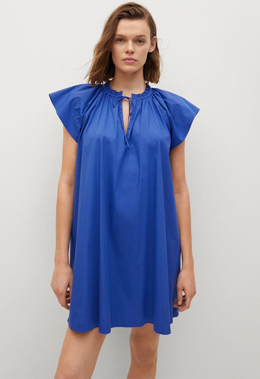 MANGO - Dress deep - blue