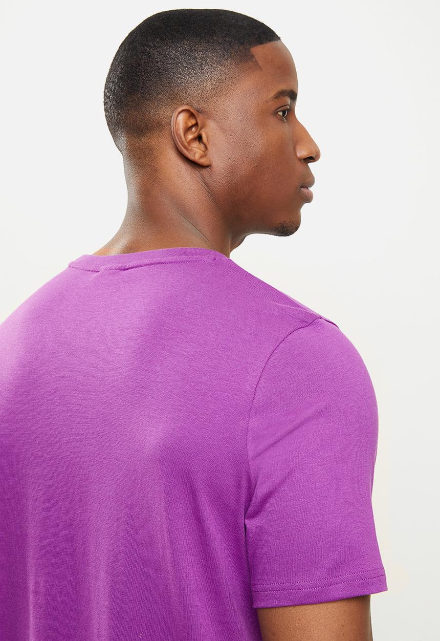 PUMA - Graphic tee logo play - purple
