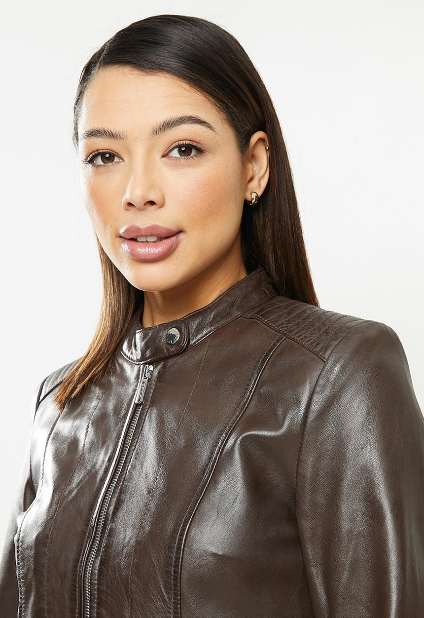 POLO - Hilton quilted leather jacket - brown