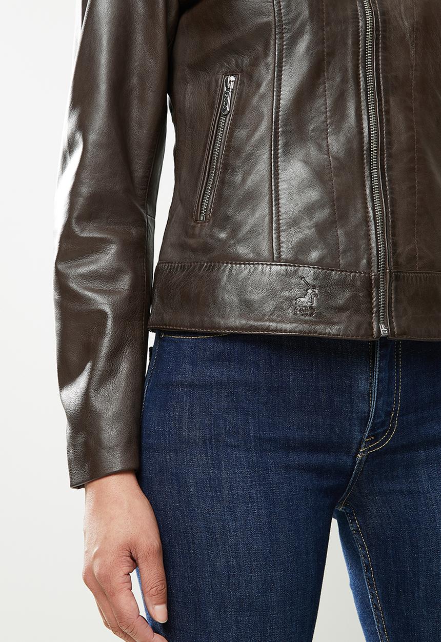POLO - Hilton quilted leather jacket - brown