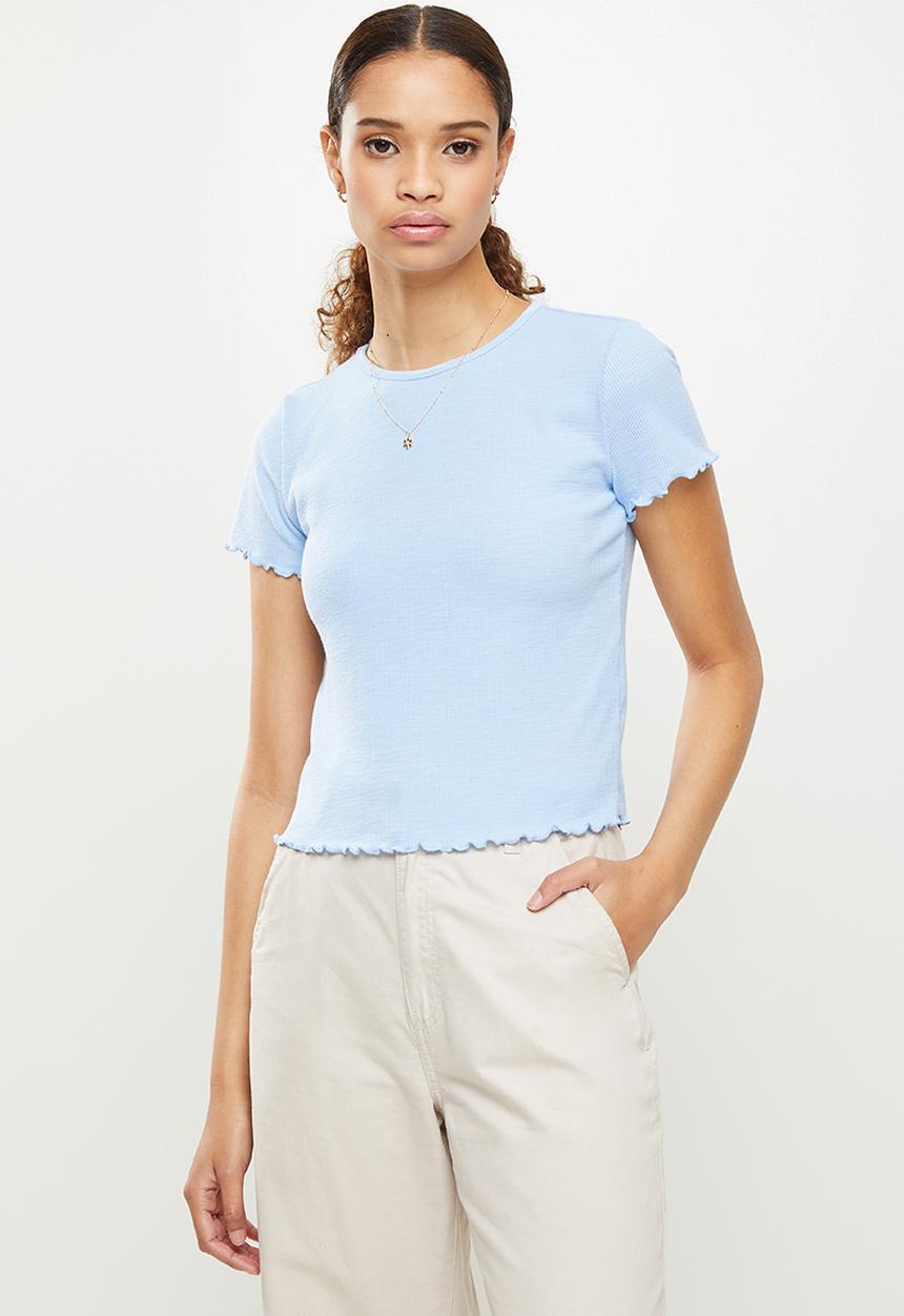 Glamorous - Stane knitted top - light blue