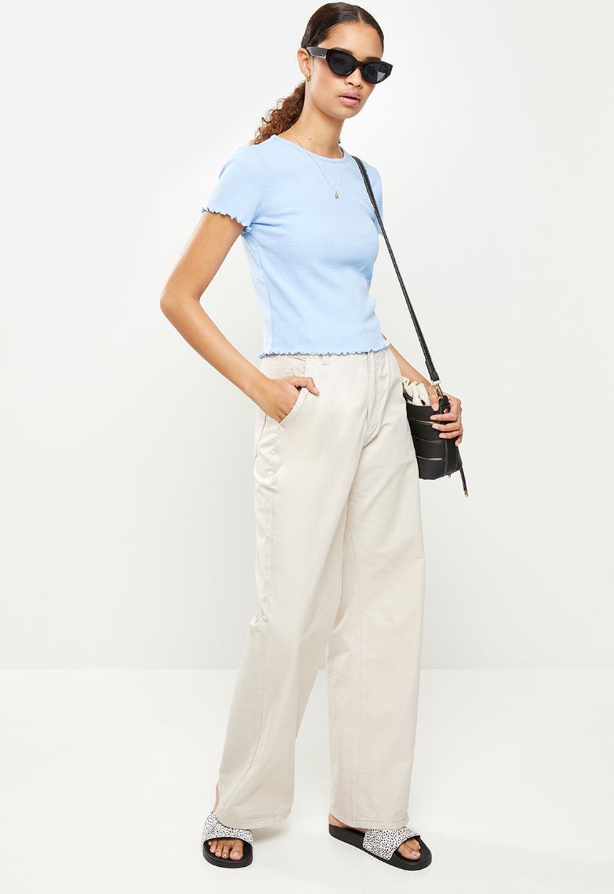 Glamorous - Stane knitted top - light blue