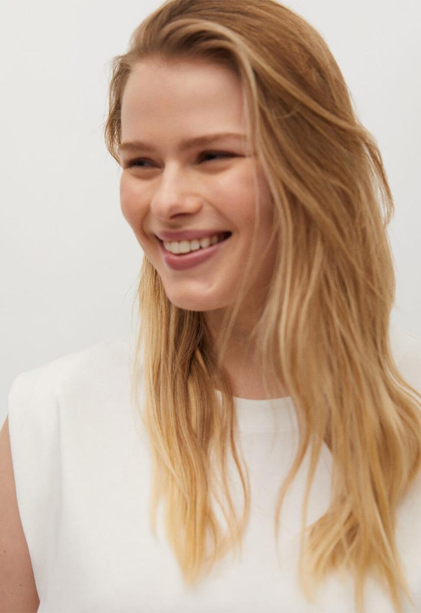 Violeta by Mango - Plus T-shirt muffin - white
