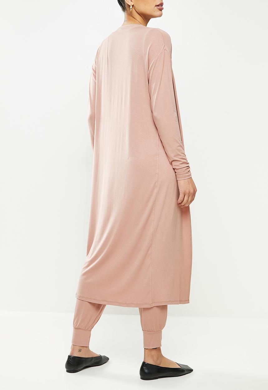 edit Maternity - Ll midi cardi - pink