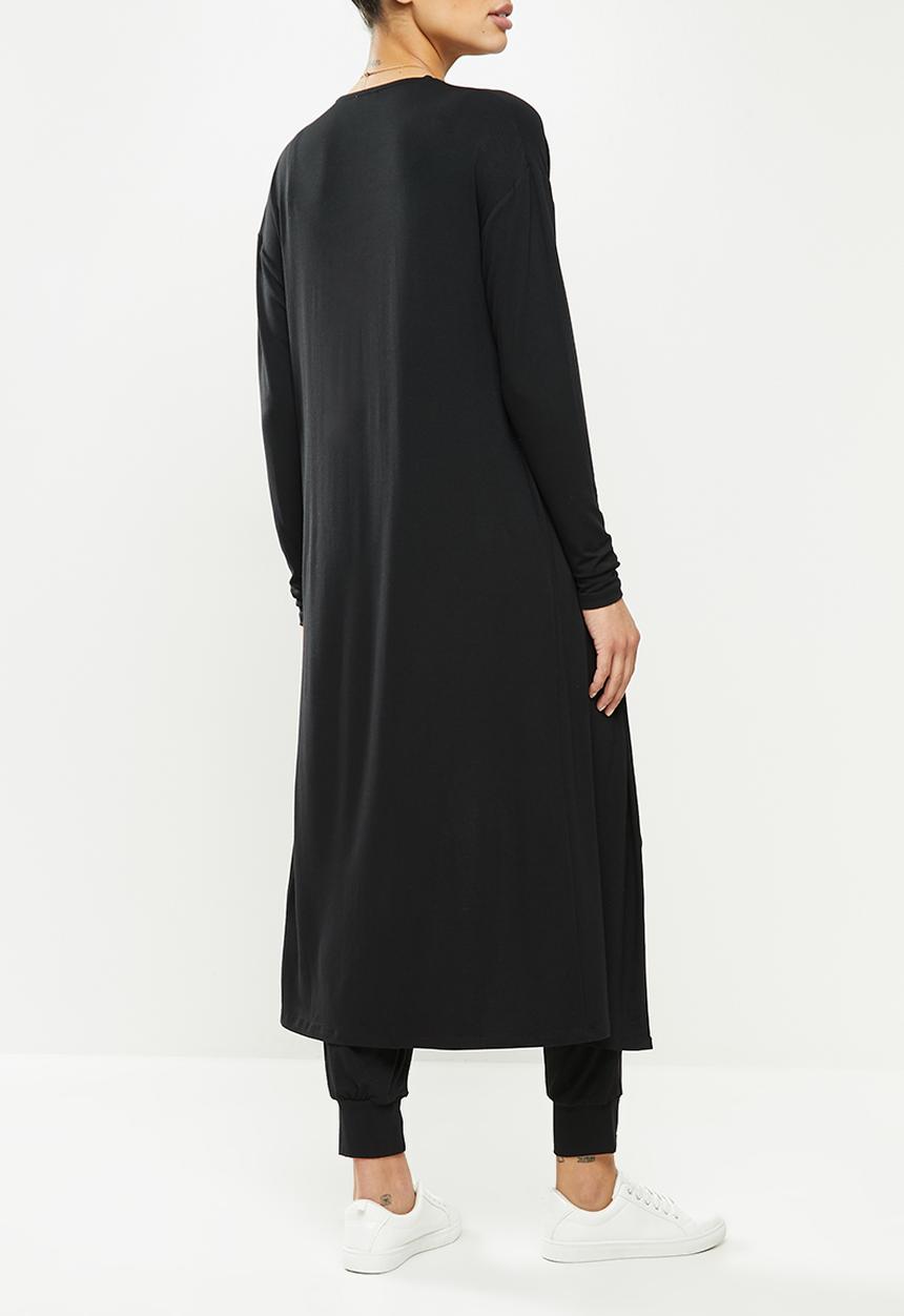 edit Maternity - Ll midi cardi - black