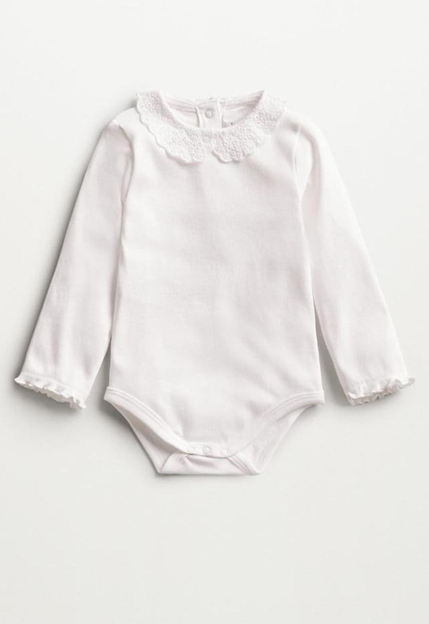 MANGO - Didi long sleeve tee - off white