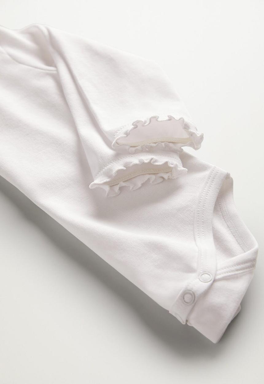 MANGO - Didi long sleeve tee - off white