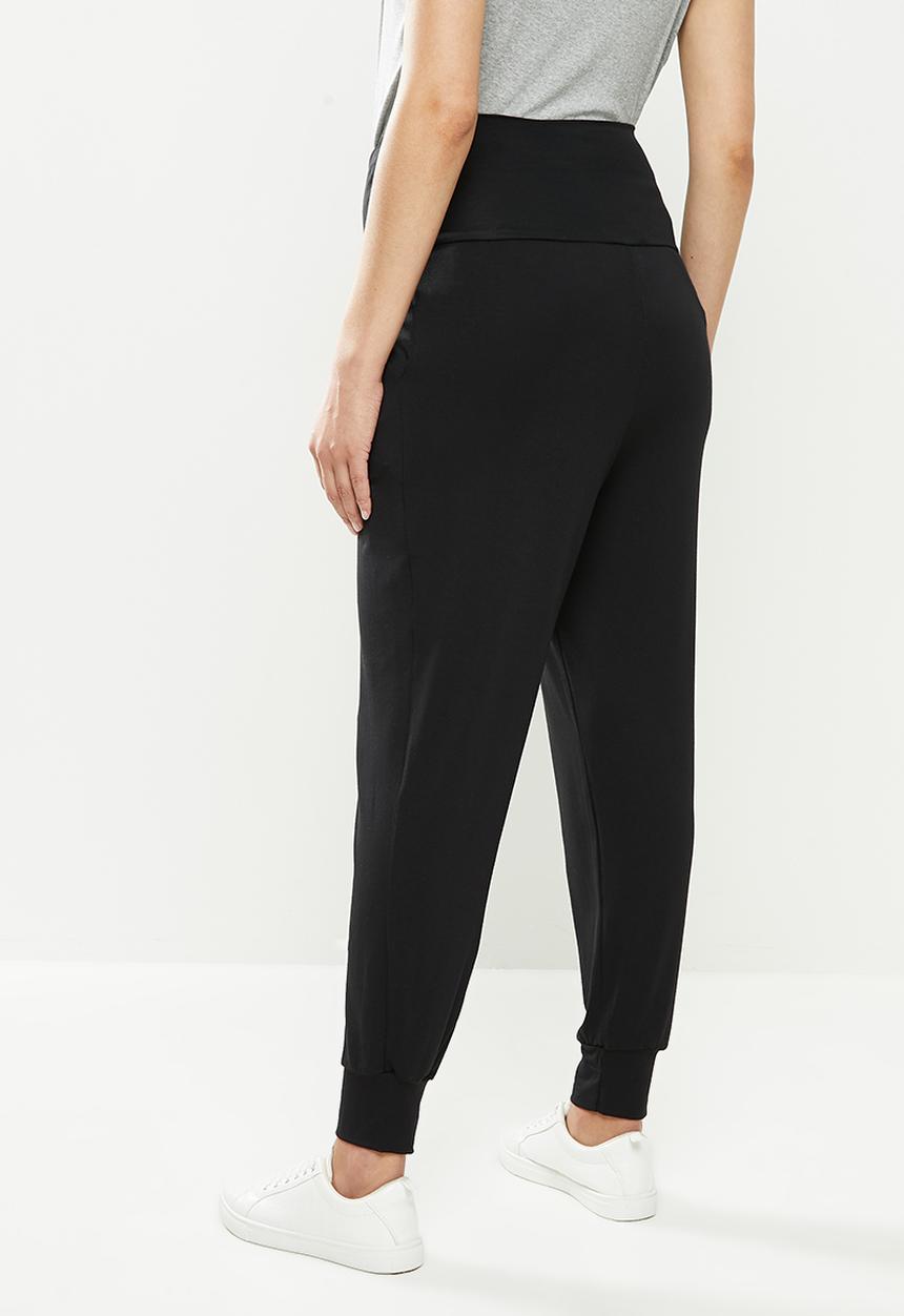 edit Maternity - Maternity drop crotch jogger - black1