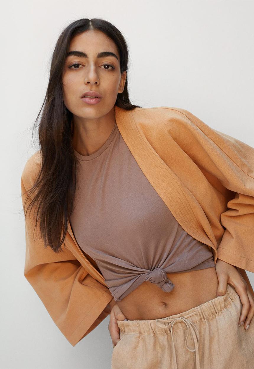 MANGO - Jacket adrien - light pastel orange