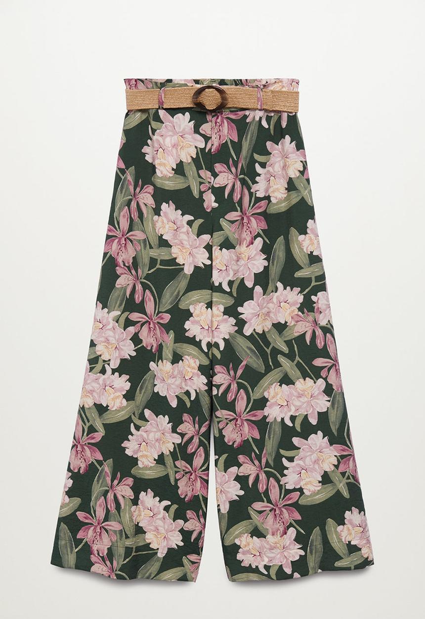 MANGO - Trouser slula - green