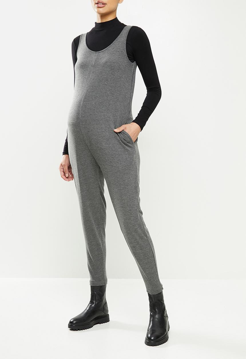 Superbalist - Soft slim leg jumpsuit - charcoal