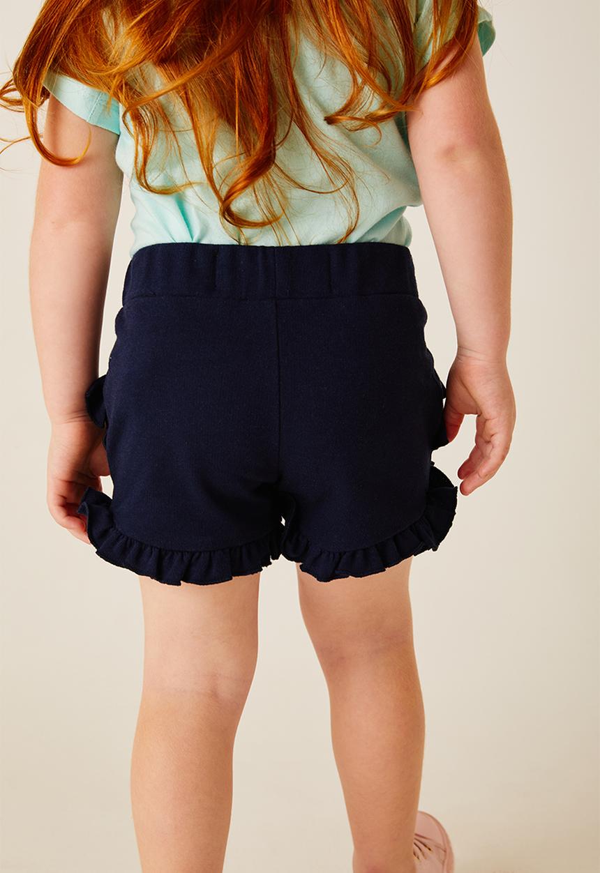 Flyersunion - Frill fleece short  - navy