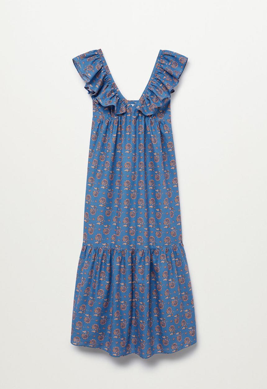MANGO - Dress sunny - medium blue
