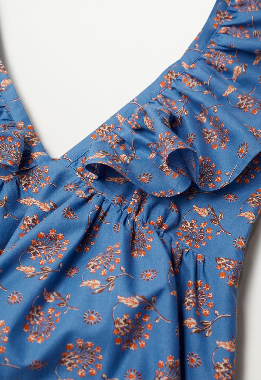 MANGO - Dress sunny - medium blue