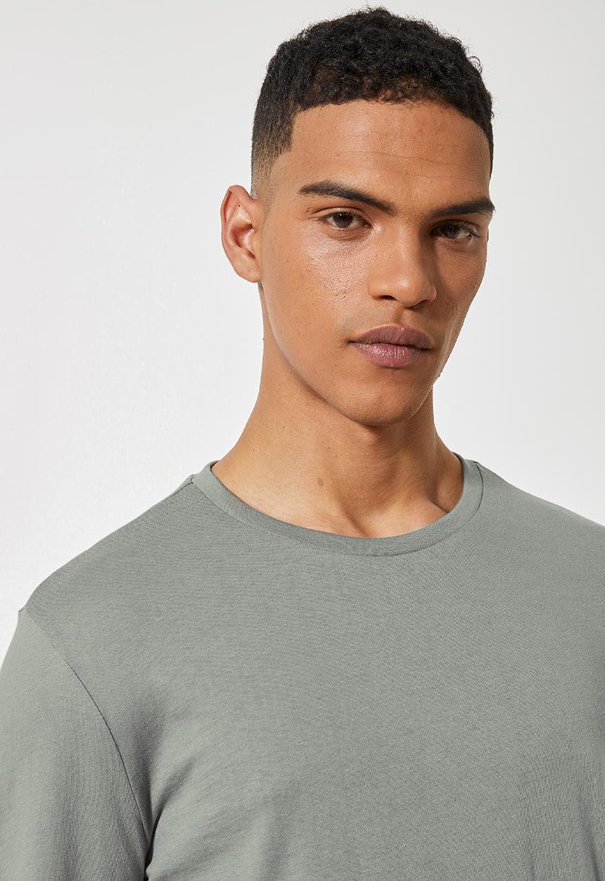 Superbalist - Nate long sleeve crew neck tee - mid grey 