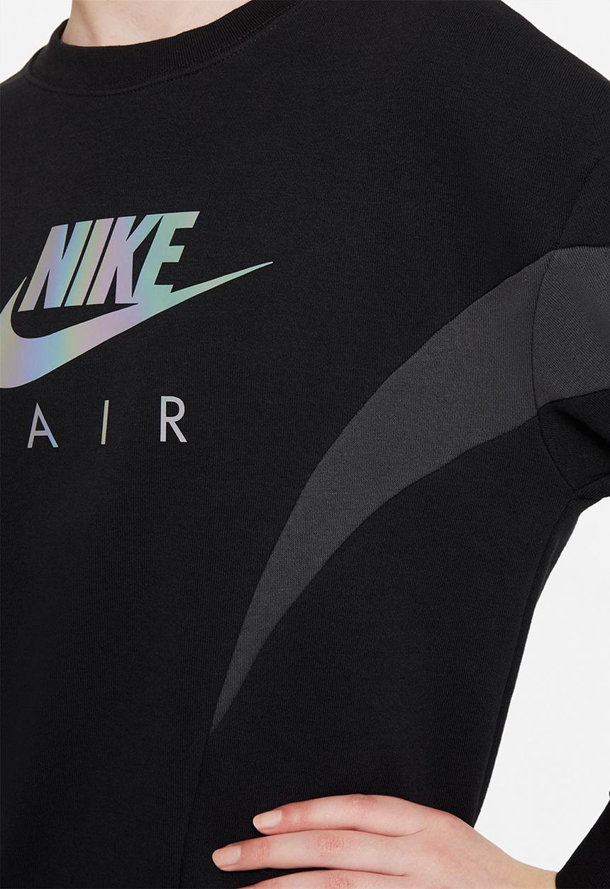 Nike - G nsw air ft bf crew - black & dark smoke grey
