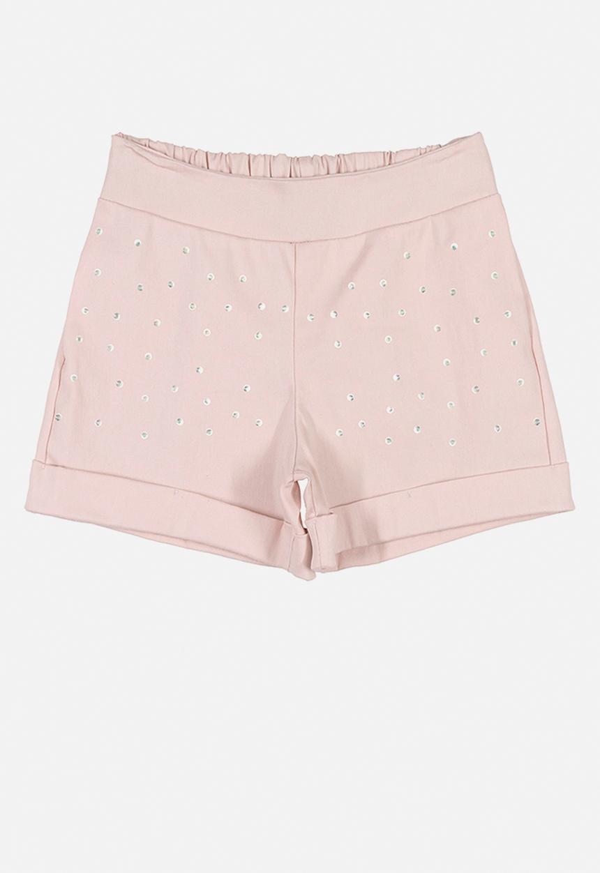 Quimby - Girls omg tee & shorts set - white & pink