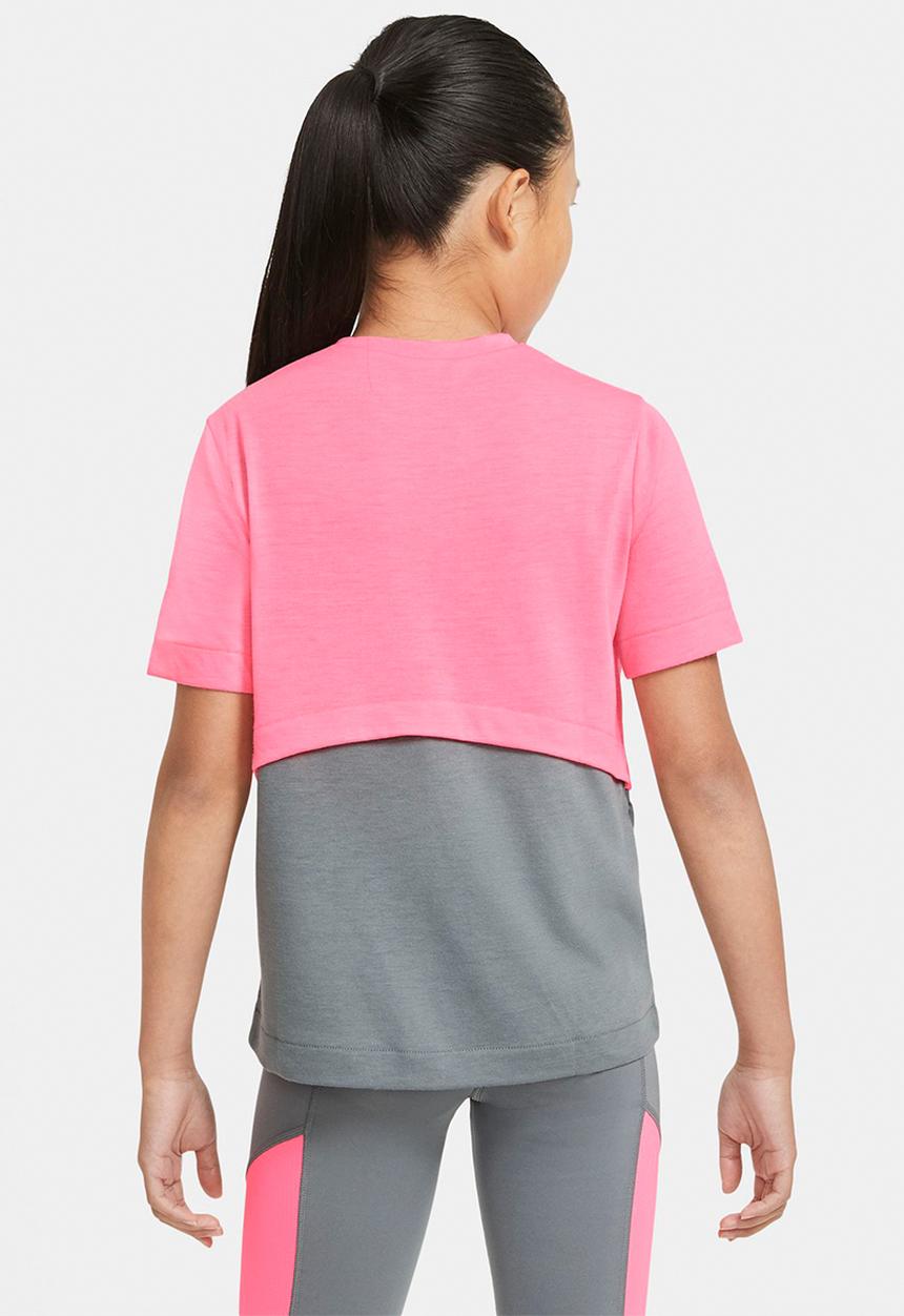 Nike - G nk dry trophy ss top - sunset pulse / smoke grey 
