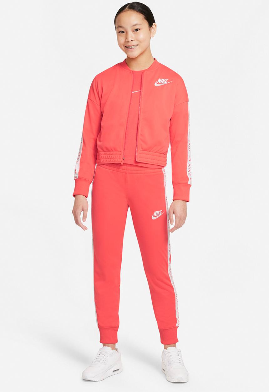 Nike - G nsw trk suit tricot - magic ember/white