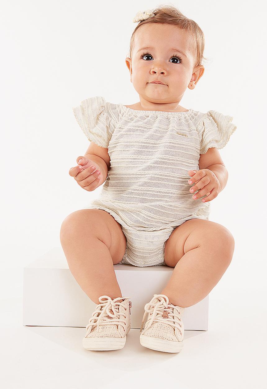 UP Baby - Ruffle bodysuit - off white