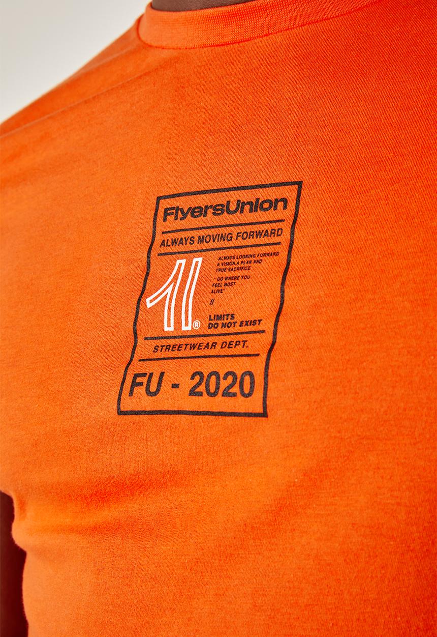Flyersunion - Regular printed tee - orange