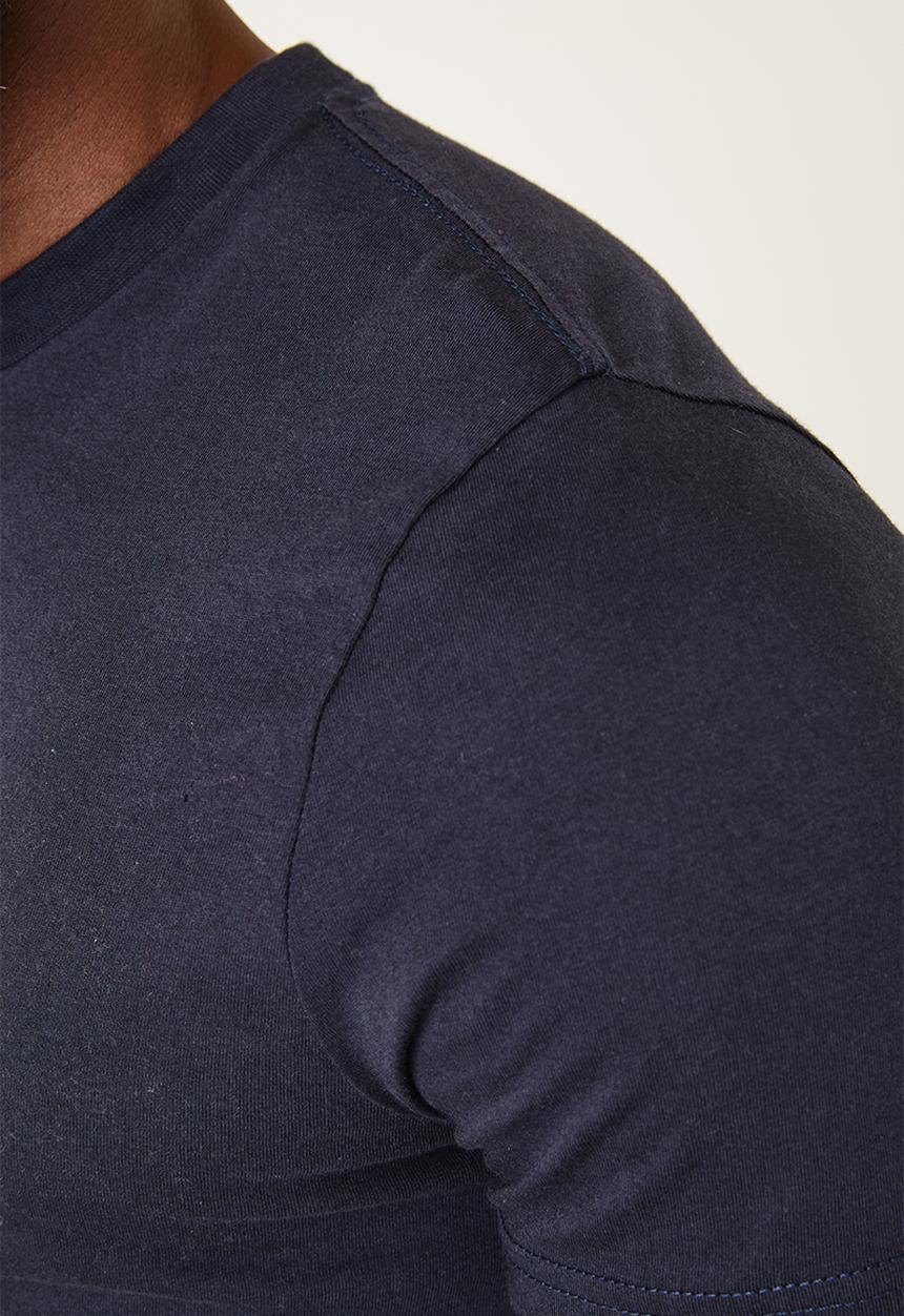 Flyersunion - Regular printed tee - navy