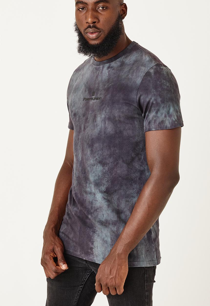 Flyersunion - Longline spectra-dye tee - navy spectra dye
