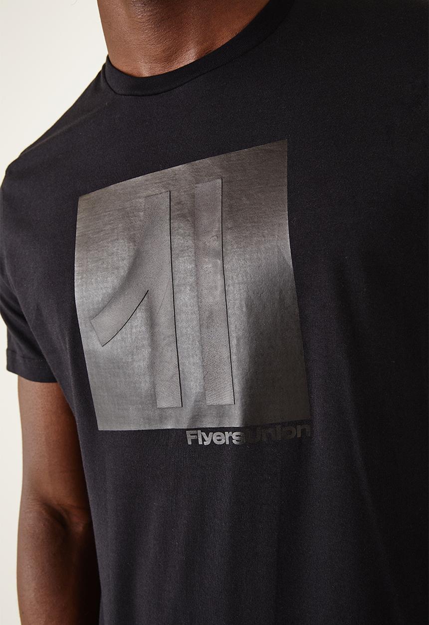Flyersunion - Regular logo tee - black
