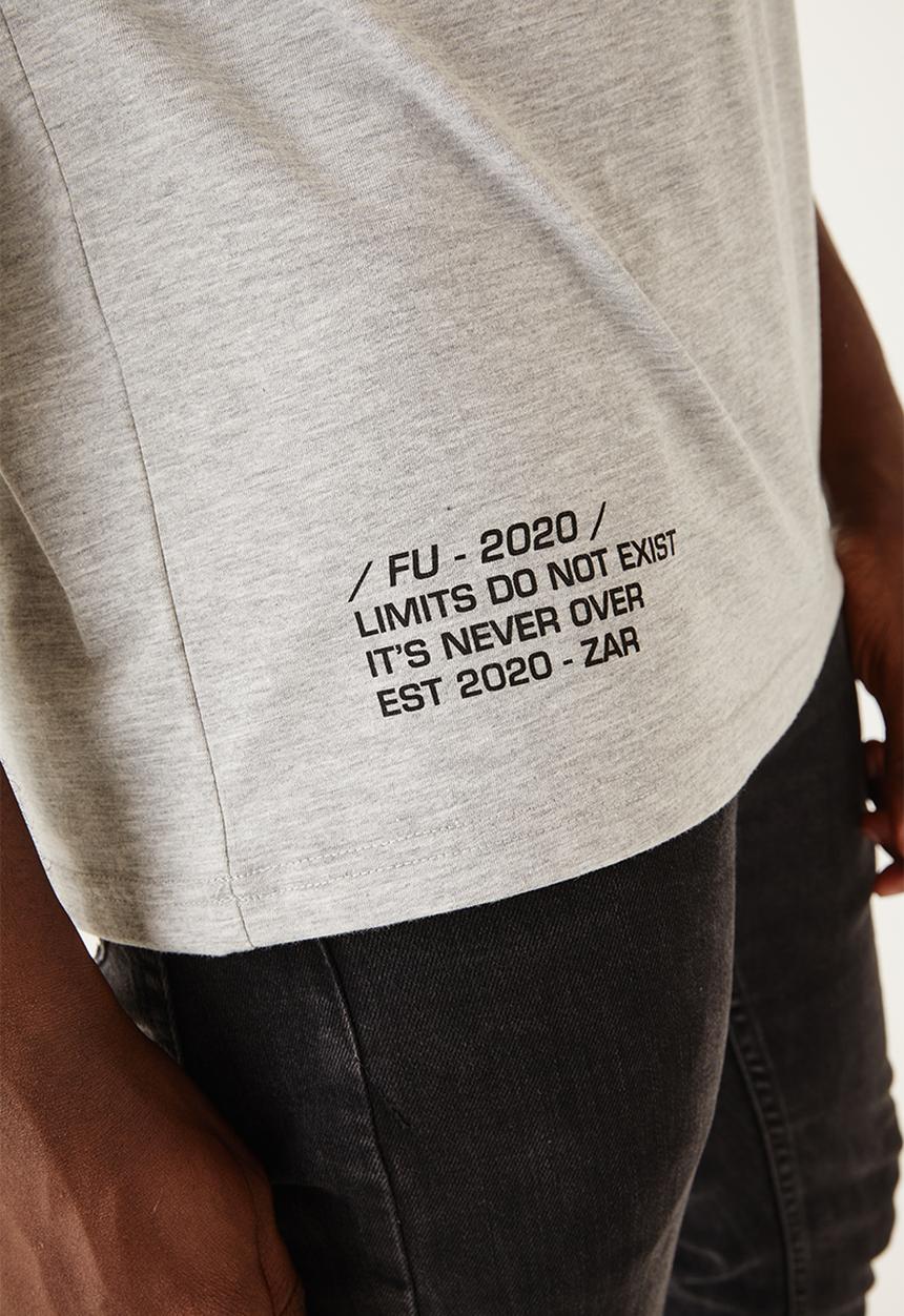 Flyersunion - Regular photographic tee - grey melange