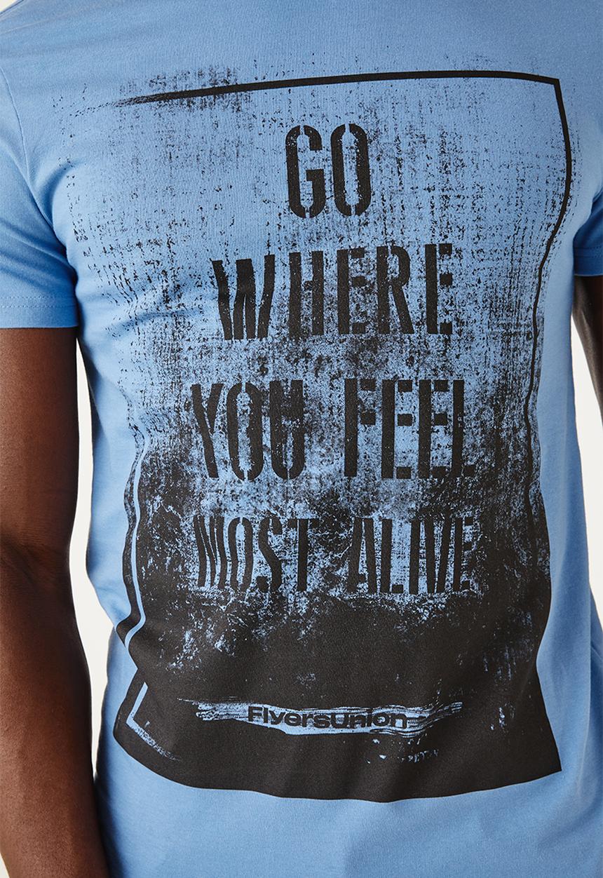 Flyersunion - Regular printed tee - quiet harbor