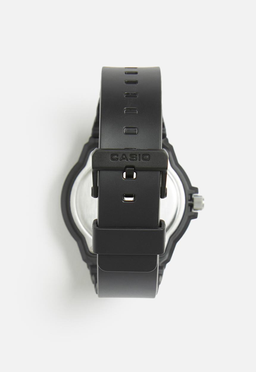 Casio - Analog rot bez blue dial - black & blue