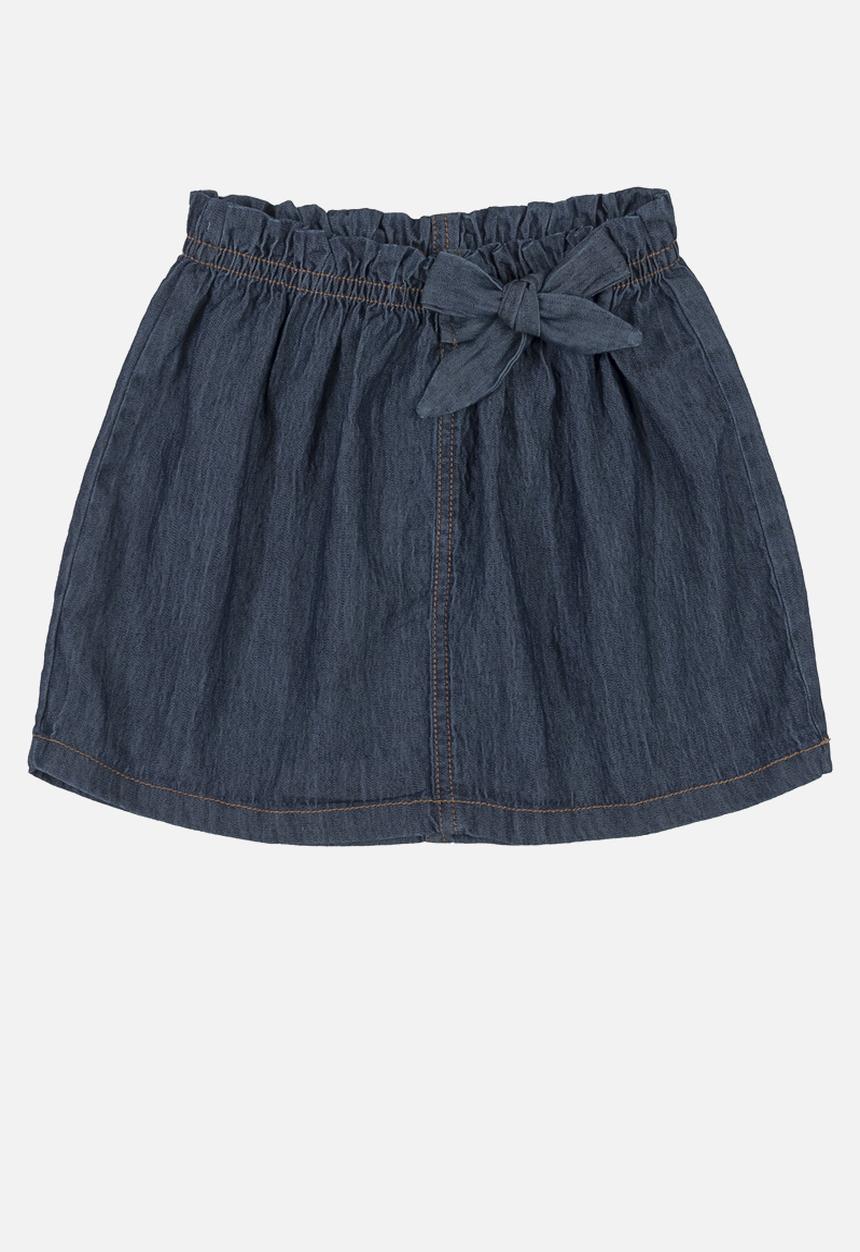 UP Baby - Blouse & denim skirt set - pink & blue