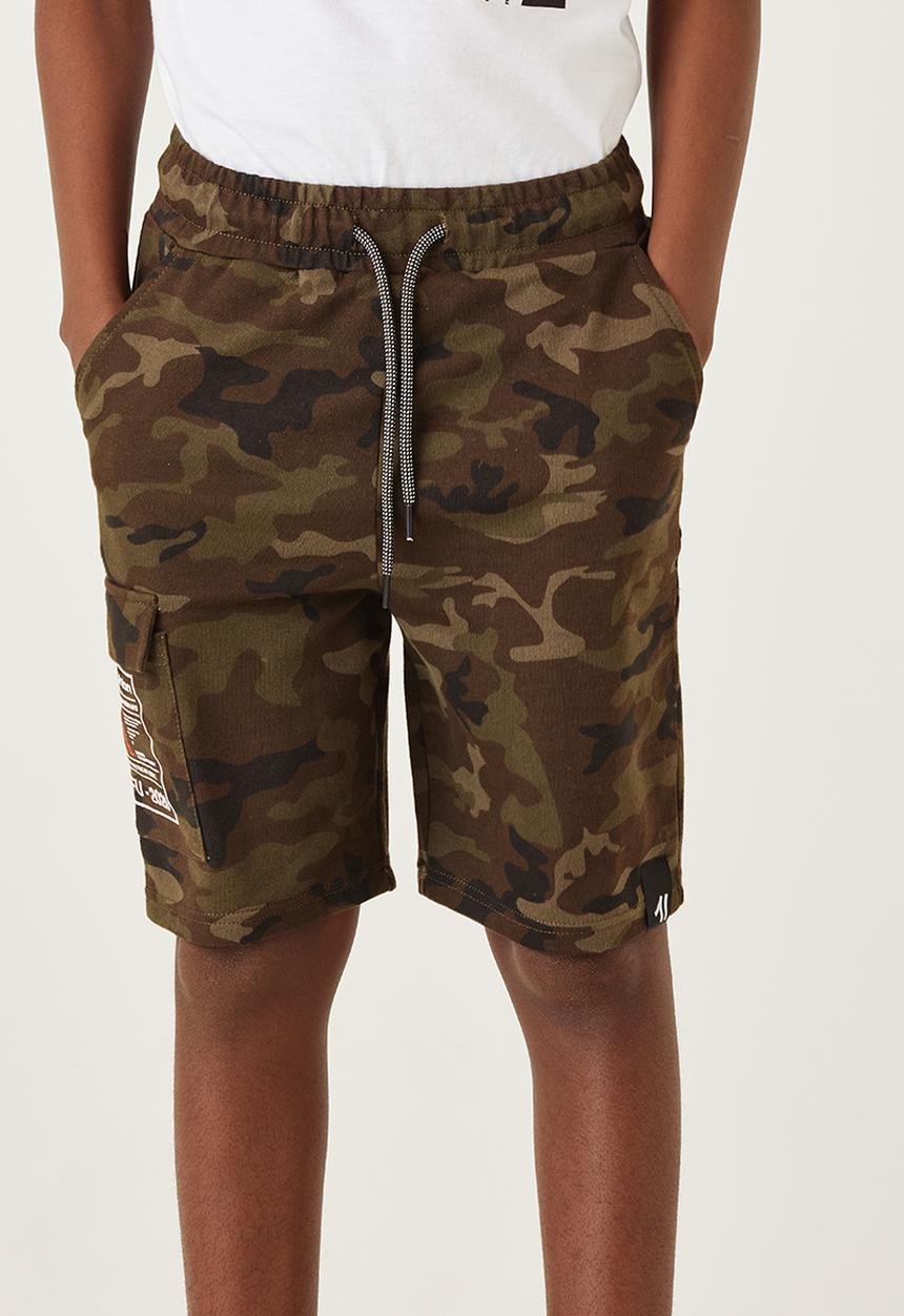 Flyersunion - Utility knit short - camo